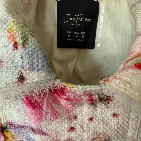 Zara floral Moro jacket size Medium